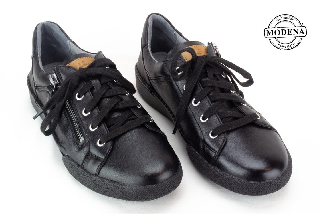 Modena schoenmode - sneaker - zw lage zij-rits