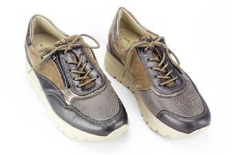 BEIGE-BRONS SNEAKER ZIJ-RITS