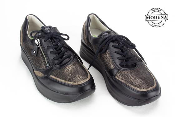 Detailpagina - Ander damesschoenen model: ZWART-BRONS SNEAKER ZIJ-RITS