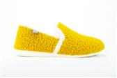 MOSTERDGEEL TEDDY PANTOFFEL - Geel