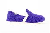 PAARS TEDDY PANTOFFEL - Paars