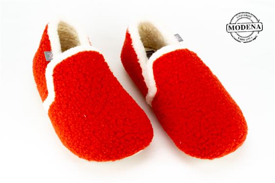 Detailpagina - Ander damesschoenen model: ORANJE TEDDY PANTOFFEL