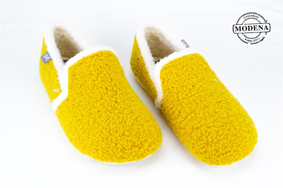 Modena schoenmode - pantoffel - geel sloef