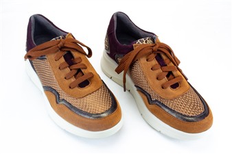 COGNAC - BORDO MIX SNEAKER