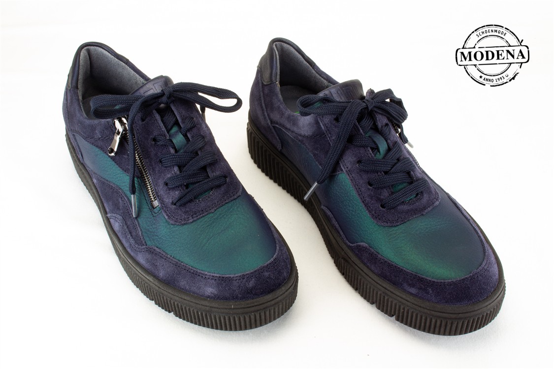 Modena schoenmode - Sneaker K - metalic blue sneaker K