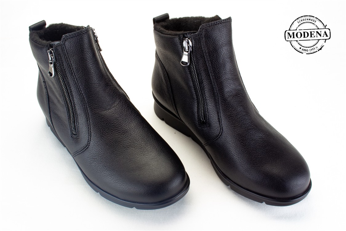 Modena schoenmode - botje k - zw 2 ritsen k
