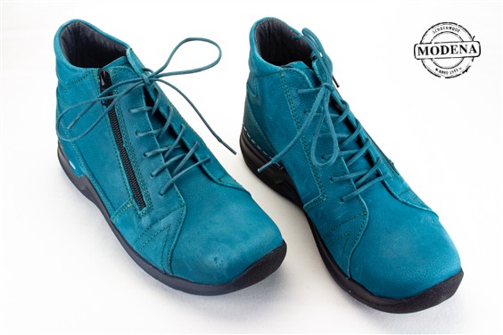 Detailpagina - Ander damesschoenen model: PETROL HOGE VETERSCHOEN WHY