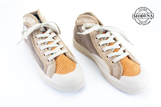 Detailpagina - Ander damesschoenen model: BRUIN-ROEST MIX HOGE SNEAKER