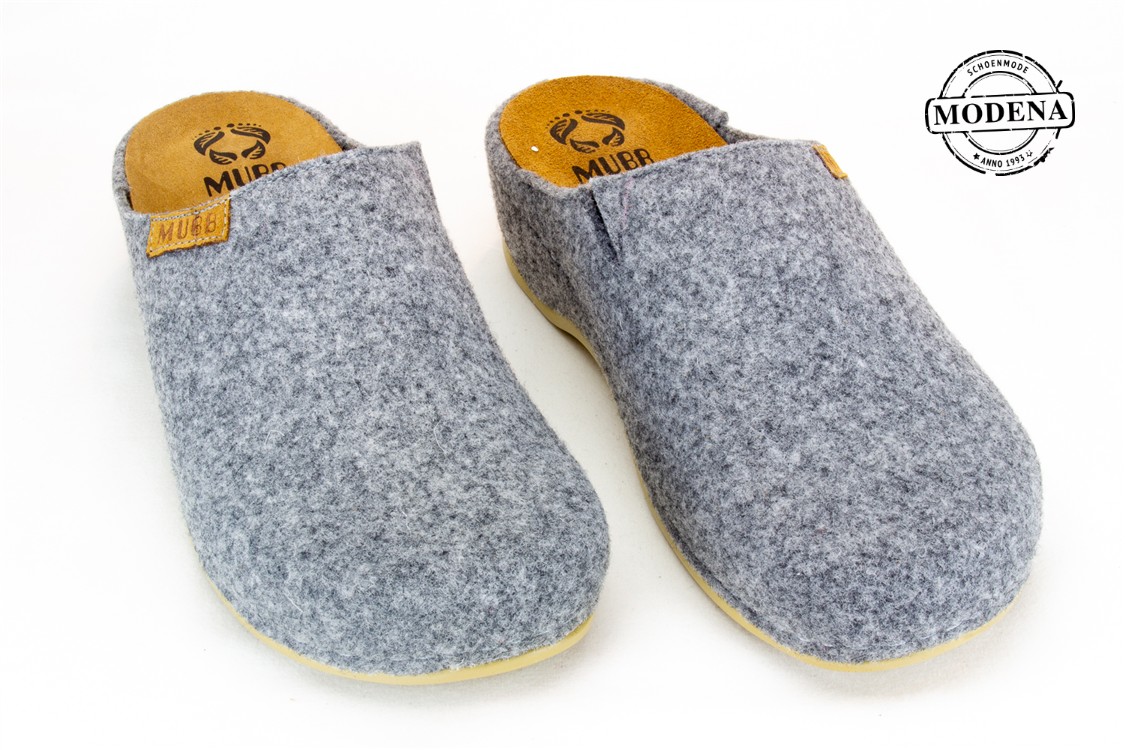 Modena schoenmode - muil - grijs muil vilt