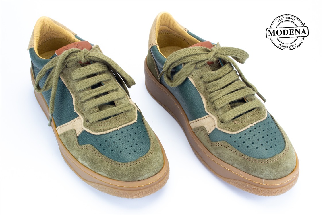 Modena schoenmode - sneaker Geo - Petrol mix sneaker Geo