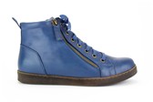 NEW JEANS HOGE BASKET ZIJ-RITS - Blauw
