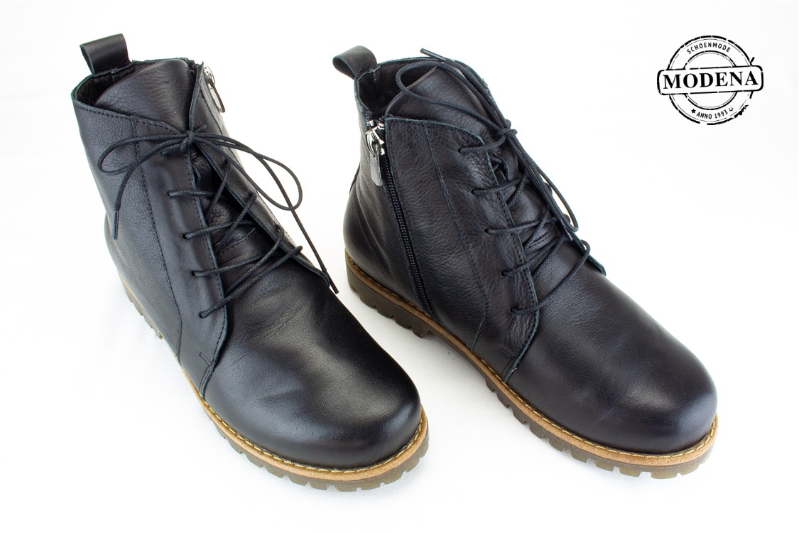 Modena schoenmode - military veter - zw veterschoen milt