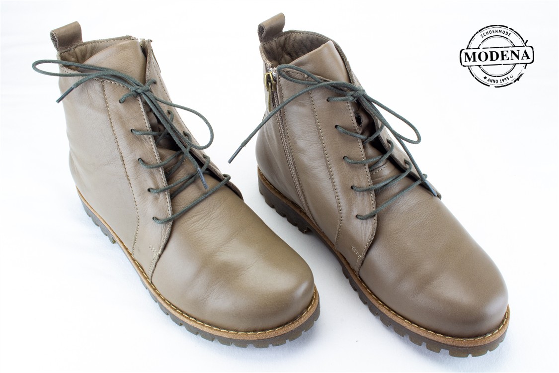 Modena schoenmode - military veter - taupe veter military