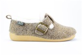 TAUPE GESLOTEN GESP VILT - Taupe